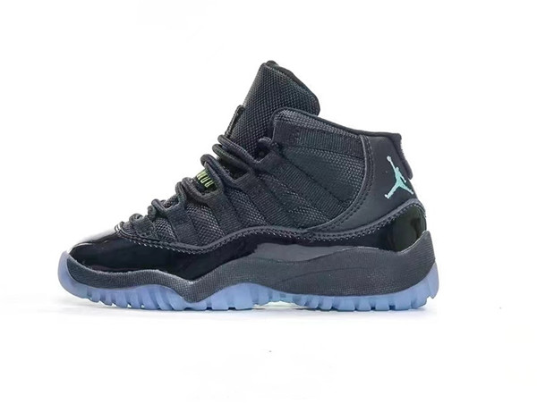 Youth Running Weapon Air Jordan 11 Black Shoes 007